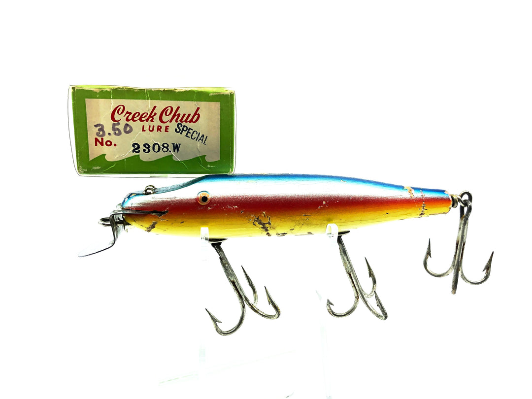 Creek Chub Husky Pikie 2300, Rainbow Color 2308 with Box-Tough Special Order