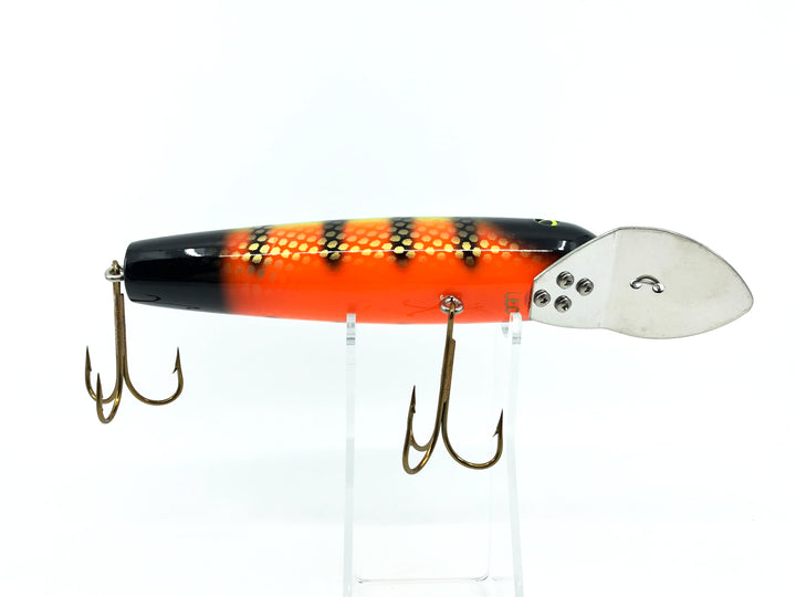 Leo-Lure, Leo Straight Musky Dawg, Custom Color, Flo. Okoboji Perch