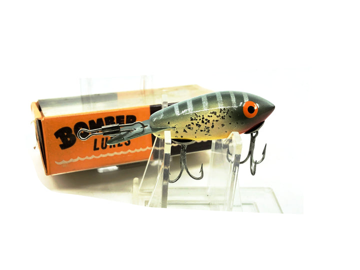 Bomber Wooden 200 Series, #70 Silver Black Back/Yellow Belly/Silver Sparkle Color with Box