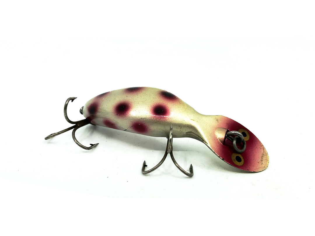 Heddon Tadpolly, SRB Silver Body/Red & Black Spots Color