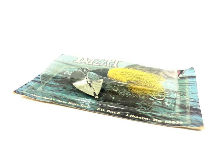 Uncle Bucks Buzzer, Silver Blade/Yellow Tail/Black Head on Card