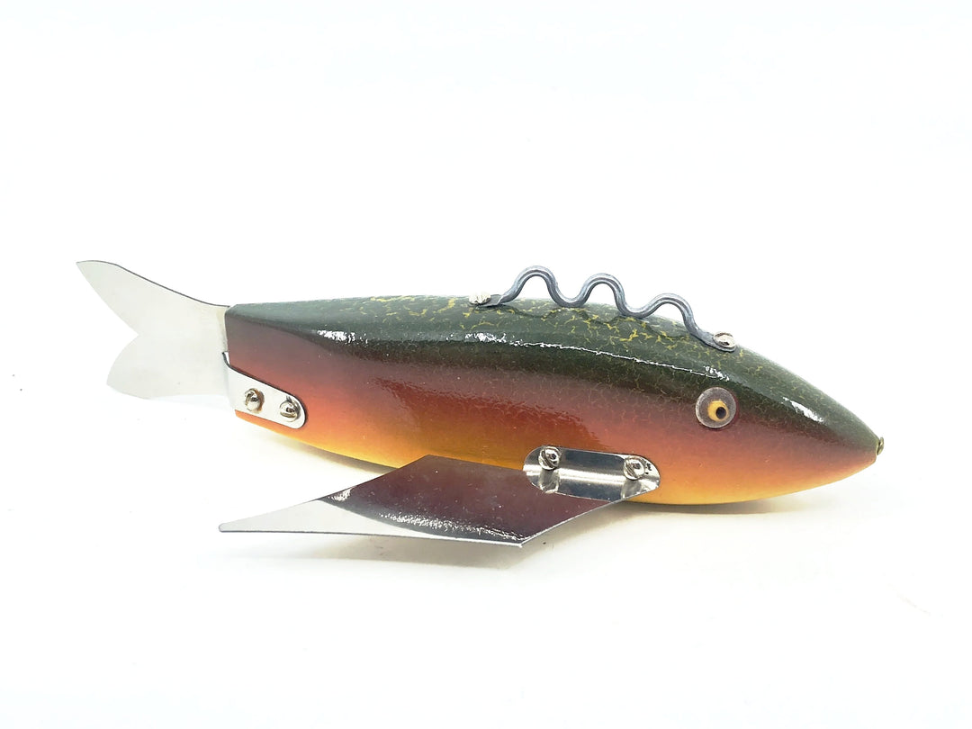 Tom Christenson Heddon Batwing Decoy, Rainbow/Green Crackleback, 2003