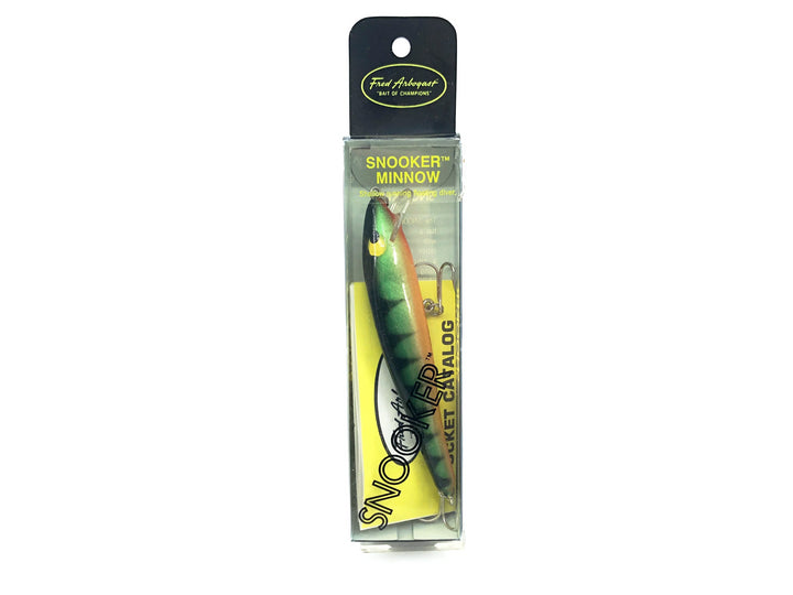 Arbogast Snooker Minnow, Perch Color in Box