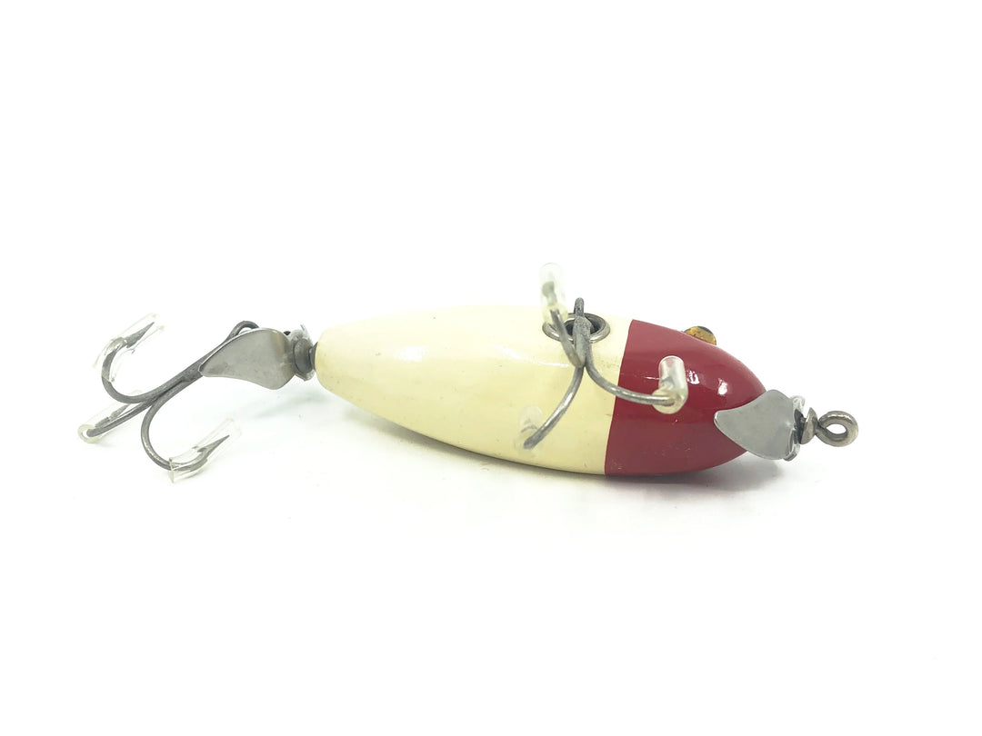 Creek Chub Baby Injured Minnow 1600 Red White 1602 Color - Excellent condition
