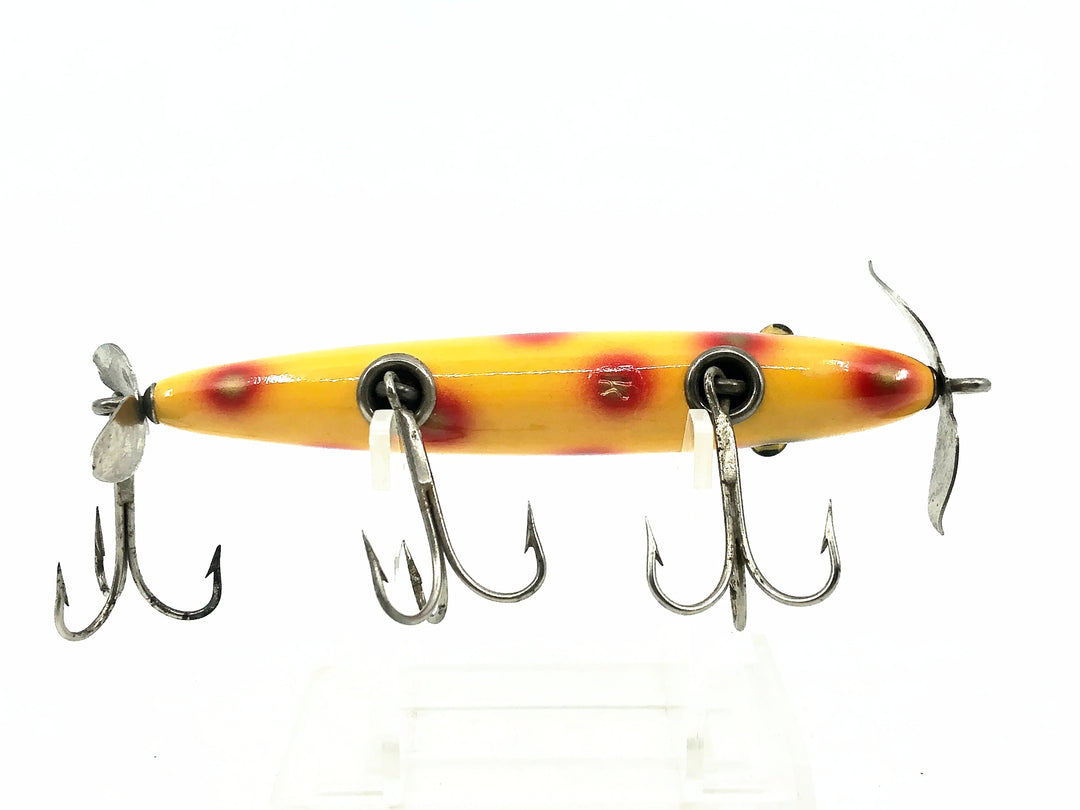 Shur-Strike Gar Minnow Kevin Klein Repaint, Western Auto Orange/Red Spots Color