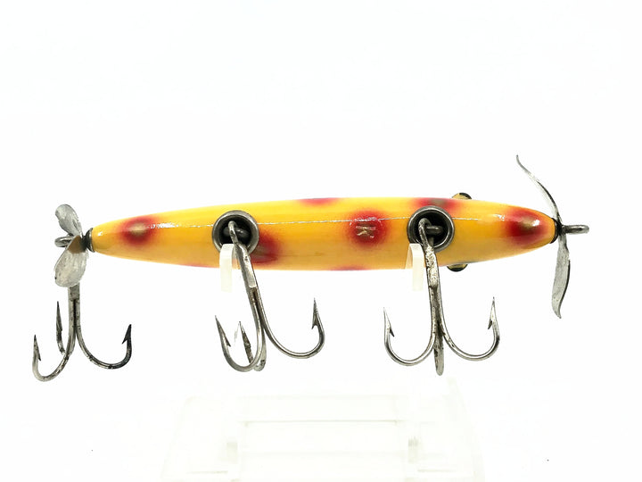 Shur-Strike Gar Minnow Kevin Klein Repaint, Western Auto Orange/Red Spots Color