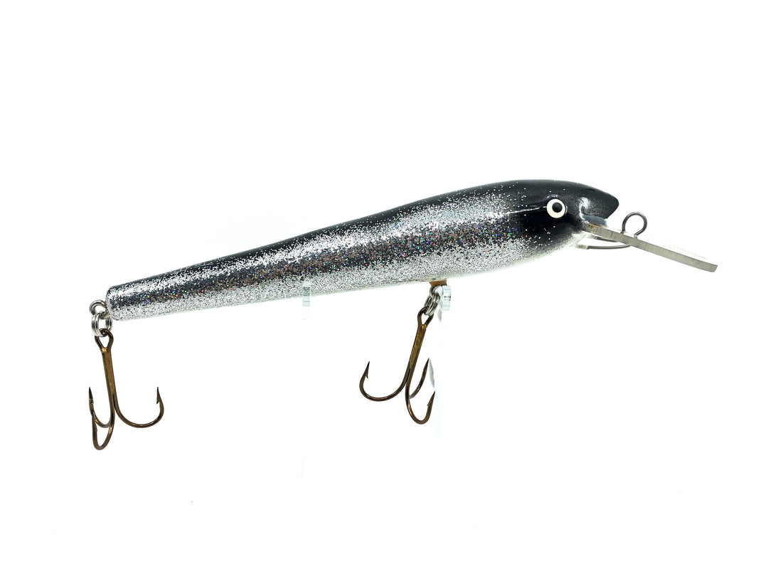 All Esox Mr. Toothy, Black/Silver Glitter Color