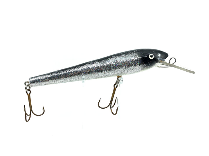 All Esox Mr. Toothy, Black/Silver Glitter Color