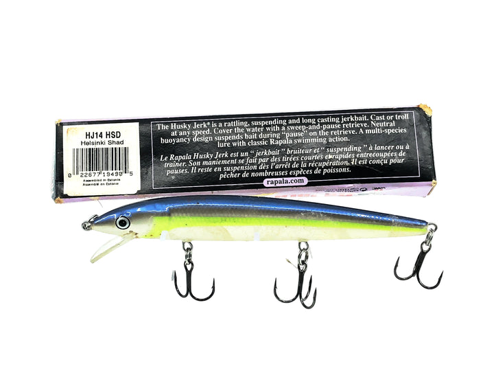Rapala Husky Jerk HJ14, HSD Helsinki Shad Color w/Box