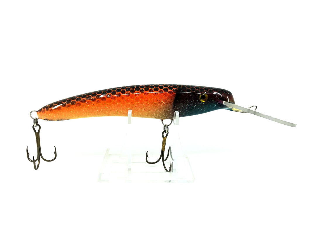 John Snow, 2011 #4 Contemporary Lure, Orange/Blue Head/Black Scale Color
