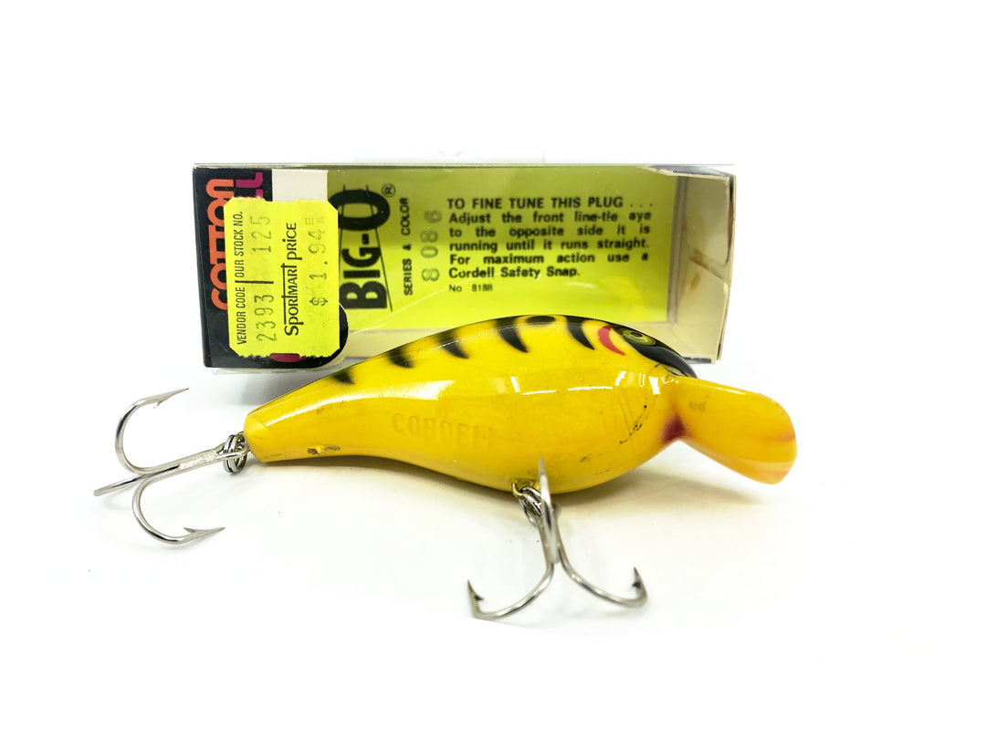 Cotton Cordell 8000 Big-O, #86 Tiger Yellow Color w/Box