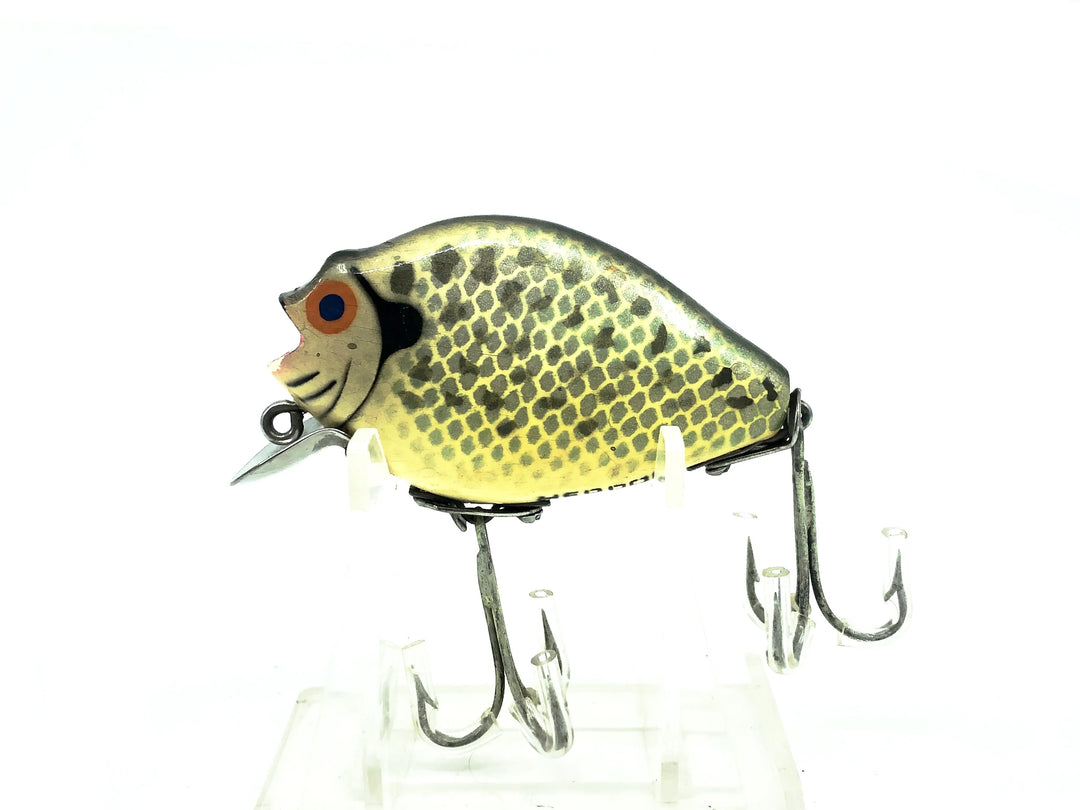 Vintage Wooden Heddon Floater Punkinseed 740, CRA Crappie Color