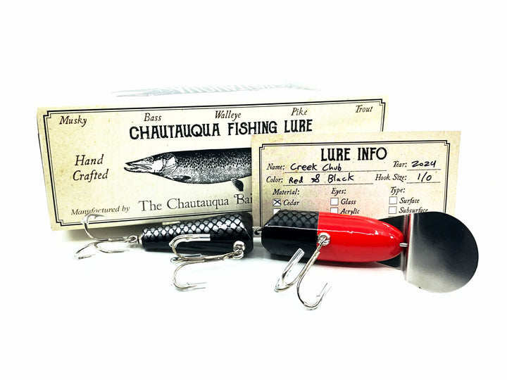 Chautauqua Jointed Creek Chub, Red &amp; Black Color