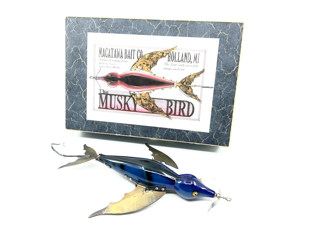 Macatawa Bait Co. Musky Bird, Bluebird Color w/Box