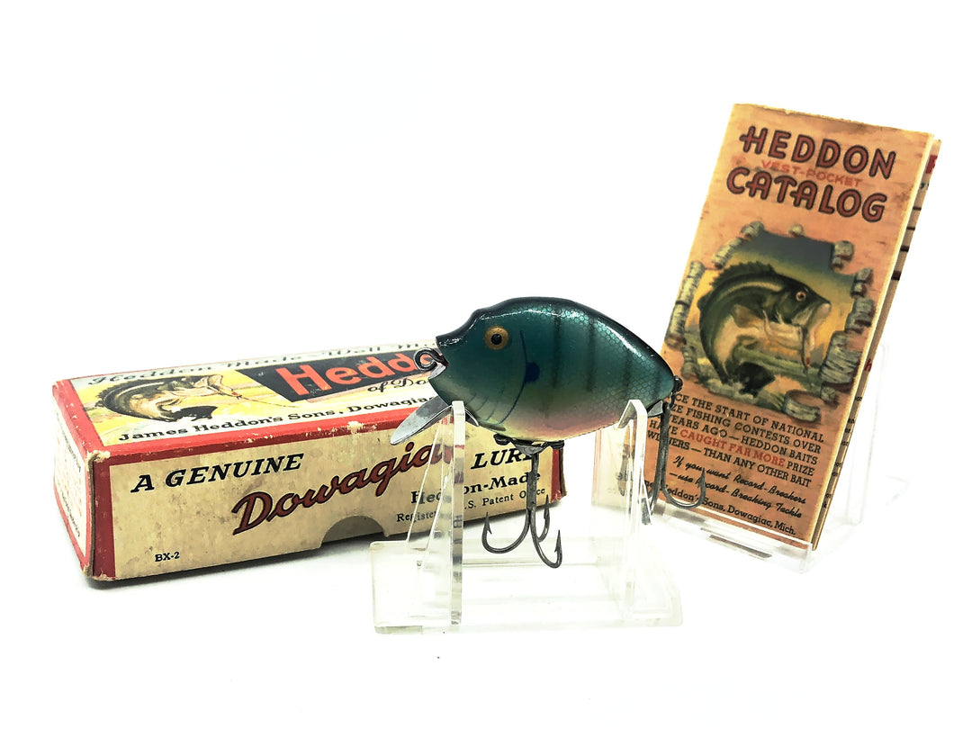 Heddon Punkinseed 9630, BGL Bluegill Color with Box & Catalog