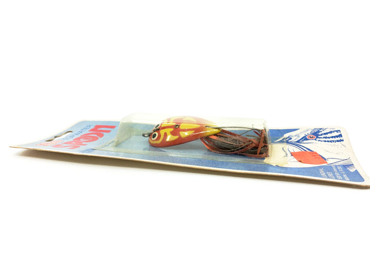 Lundahl Lure Pops Spoon, Gold Scarab/Red Color on Card
