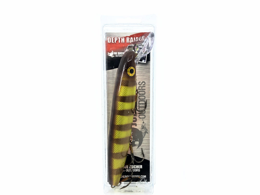 Joe Bucher Tackle Co. Buchertail Depth Raider 8", Chartreuse Pikey Color New on Card