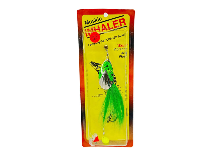 Inhaler "Original" Bucktail, Silver/Green Color on Card
