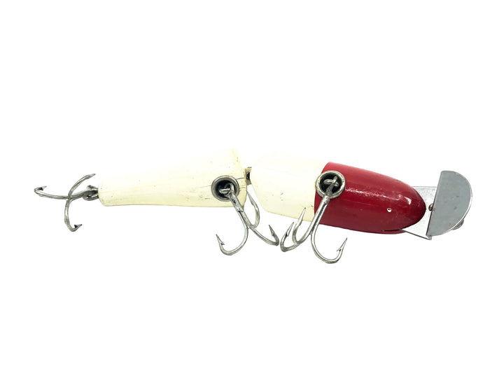 Creek Chub 2600 Jointed Pikie Minnow, Red Head/White Color 2601 Glass Eyes