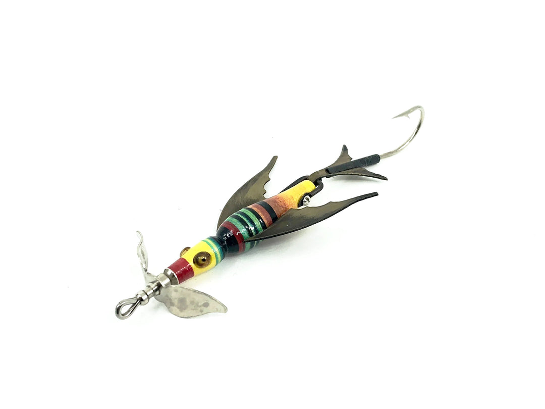 Macatawa Bait Co. Mini Musky Bird, Red/Yellow/Green/Black Color w/Box