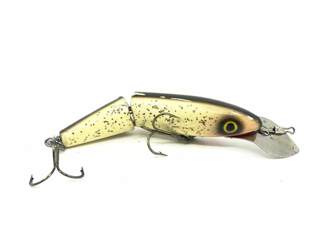 Jointed Wooden 5" Jointed Musky Bait, Silver Flitter Color