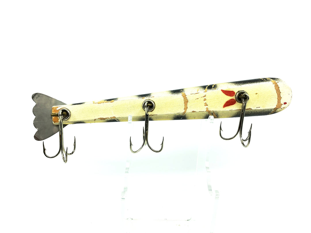 Bobbie Bait Musky Lure, Yellow Perch Color Vintage Lure