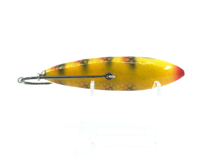 Musky Dan (XXX Lures) Single Hook Pikaroon, Perch Color