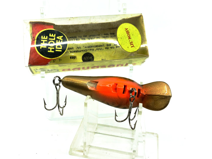 Aquasonic Lil-Noisy Lure, Bronze Tiger/Orange Belly Color with Box