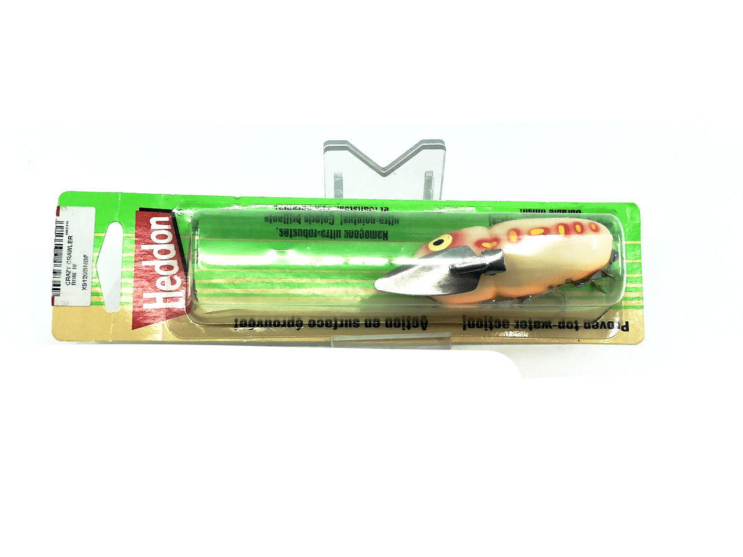 Heddon Crazy Crawler, BNBF Bone Bullfrog Color on Card