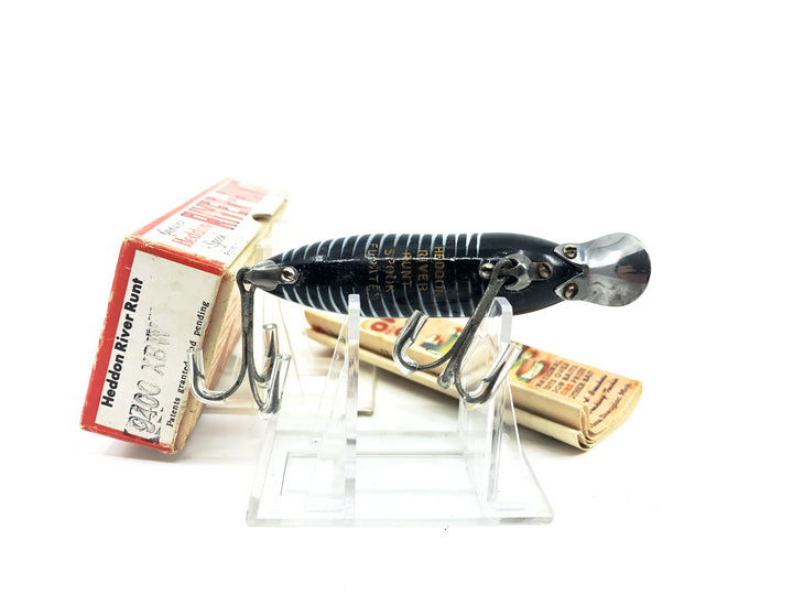 Heddon Floating River Runt 9400, XBW Black Shore Minnow Color with Box/Catalog