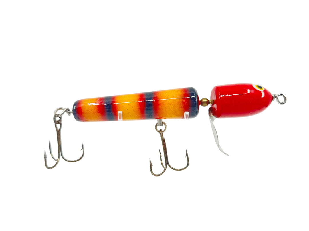 Rotary Head Musky Bait, Yellow/Red/Black Color