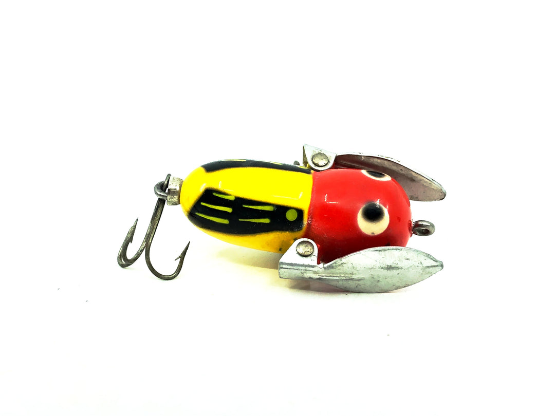 Heddon Tiny Crazy Crawler YRH Yellow Red Head