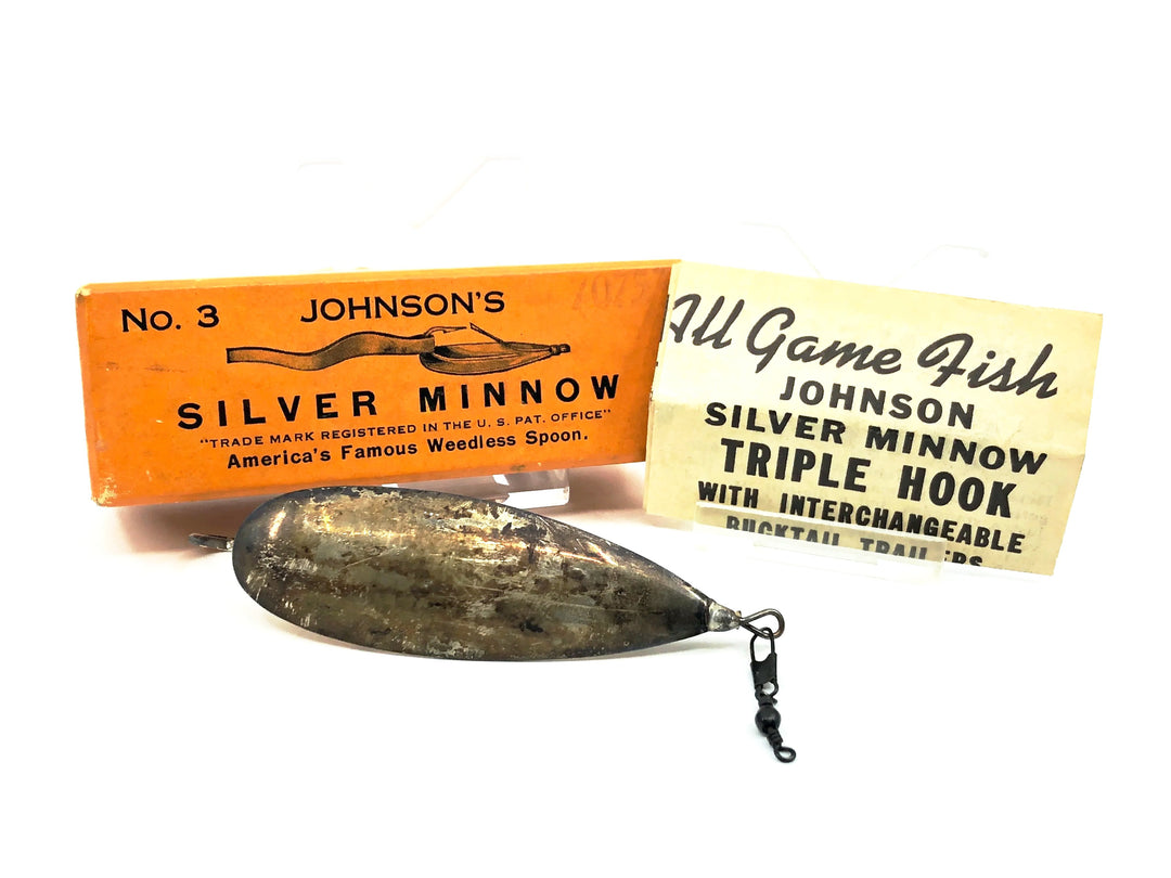 Johnson Silver Minnow No.3, Silver Color in Box