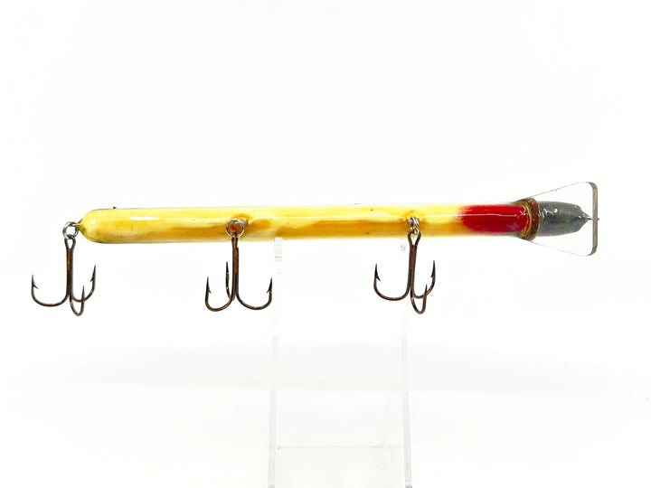 Crane 208 Musky Lure, Perch/White Belly Color. Great wooden bait here