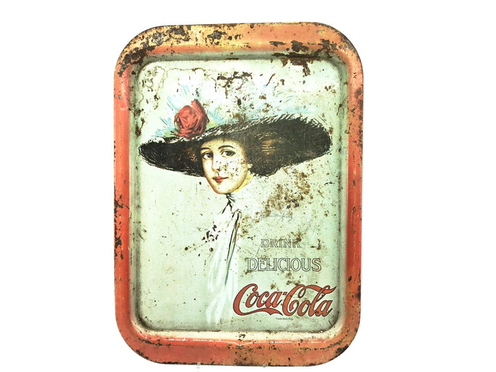 1971 Coca-Cola Reproduction Tray, 1909 Hamilton King Coke Girl