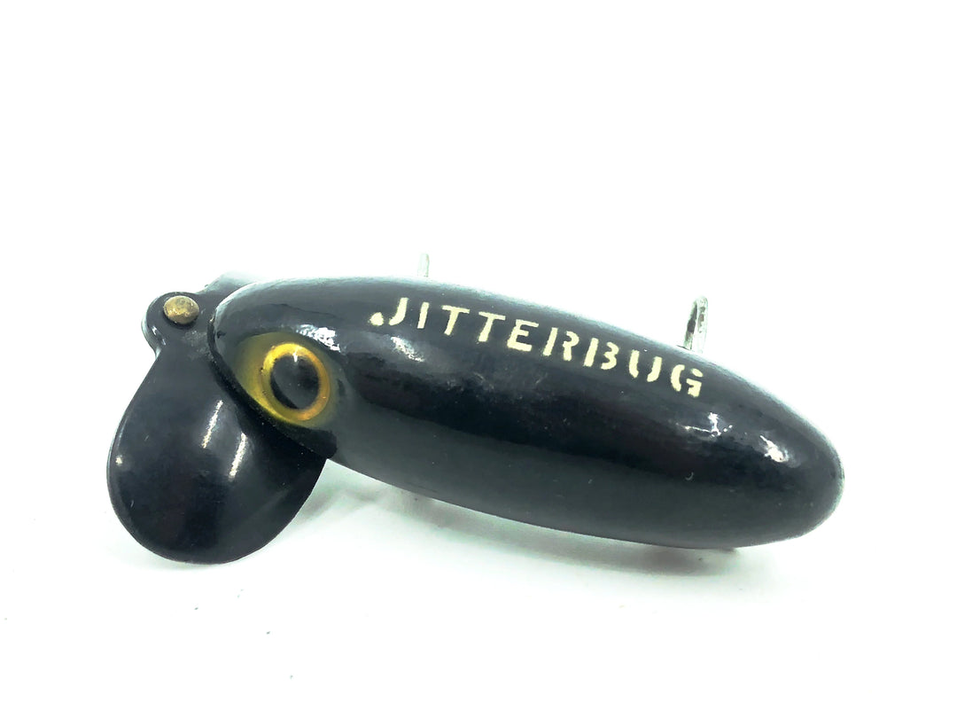 Arbogast Plastic Lip Jitterbug 1940's WWII Era Black Color - War Bug