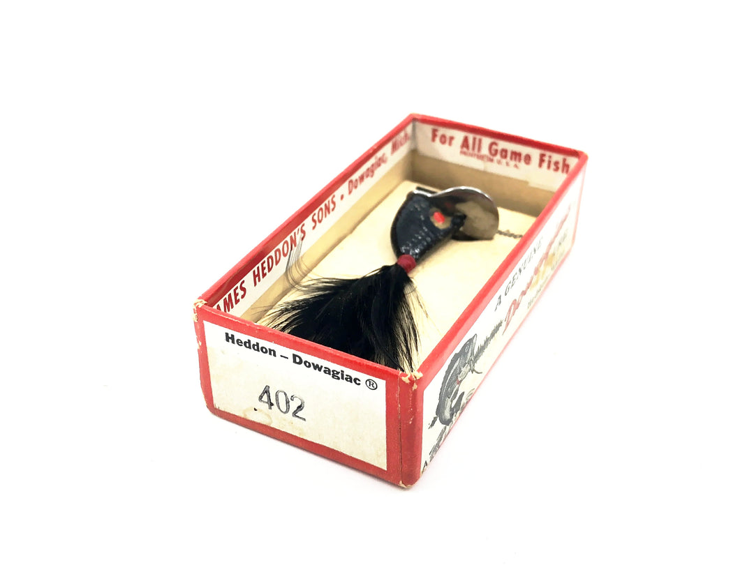 Heddon Fidgit Feather 402, B Black Color w/Box