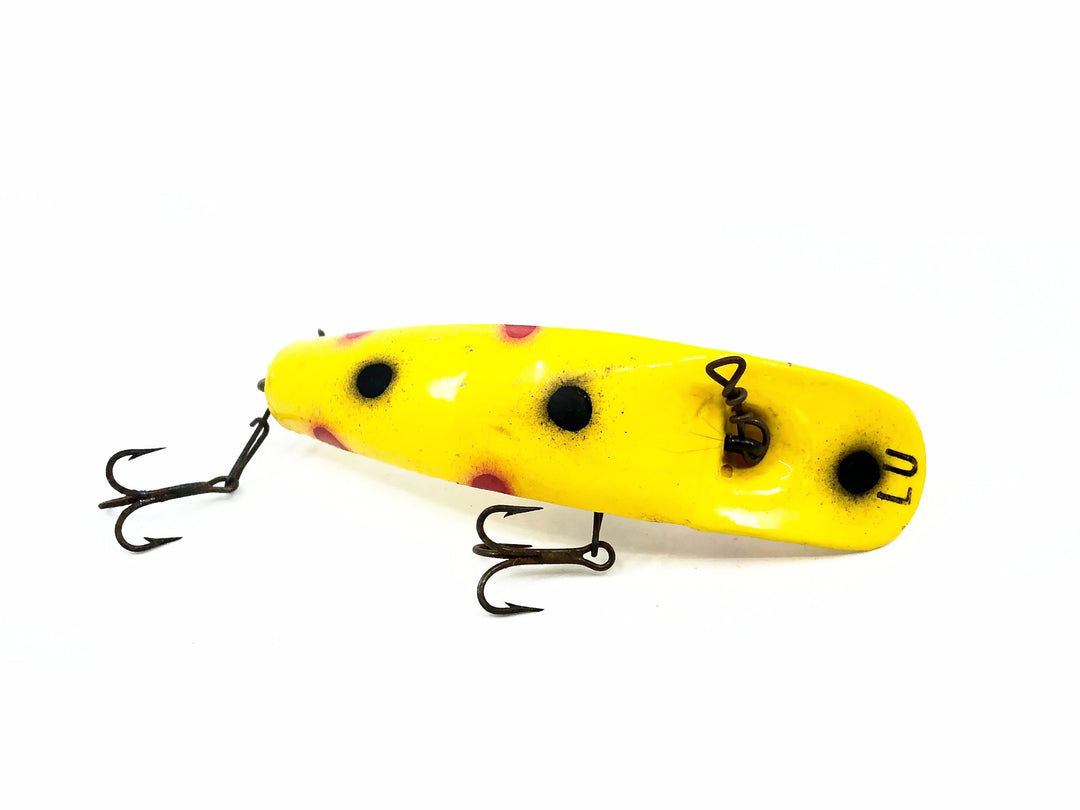 Helin Flatfish LU, YE Yellow/Spots Color - Vintage Plastic