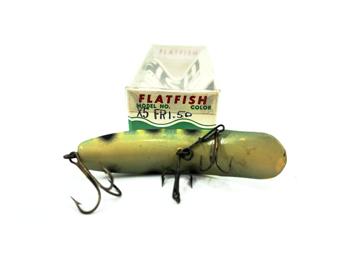 Vintage Helin Flatfish X5, Frog Color with Box