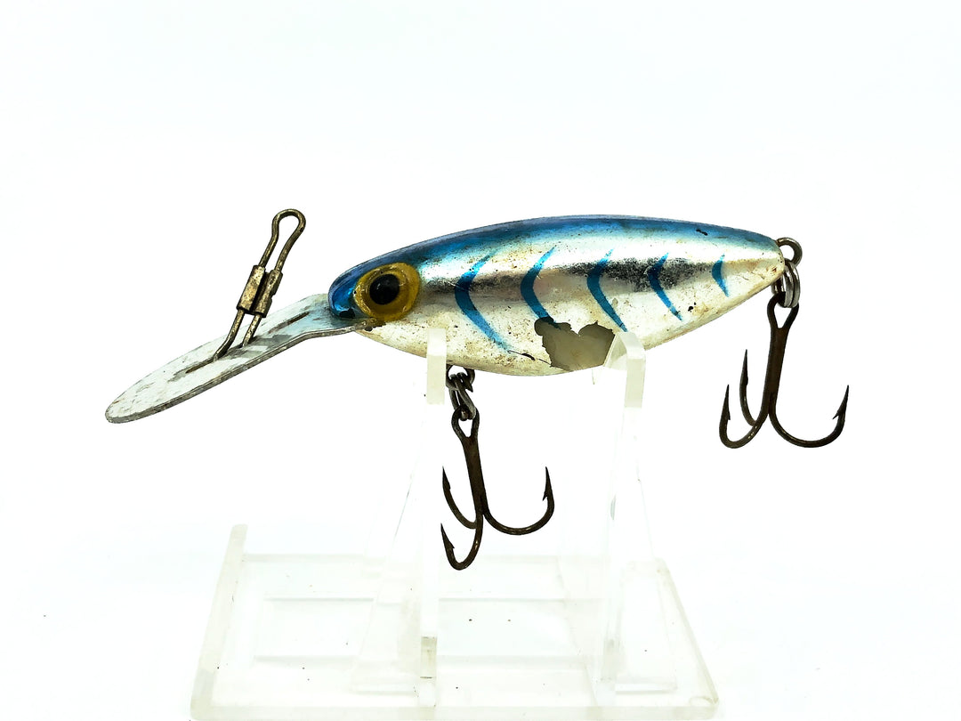 Storm Thin Fin Rattle Tot RH112, Metallic Silver/Blue Herringbone Color