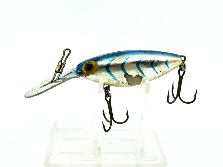 Storm Thin Fin Rattle Tot RH112, Metallic Silver/Blue Herringbone Color