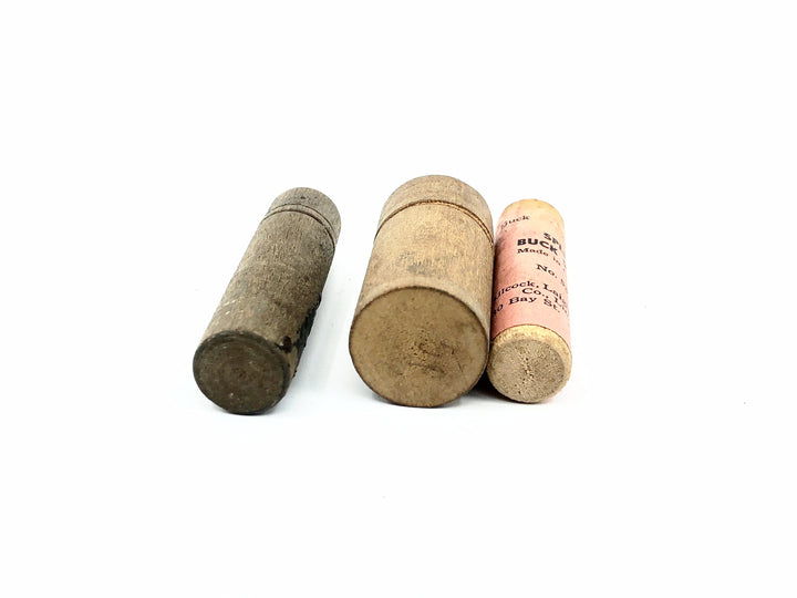Pflueger, Allcock Co. &amp; Other Wooden Sinker Containers