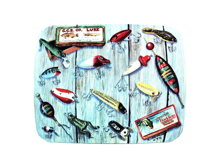 Antique Lure Mousepad 9" x 7 1/2"