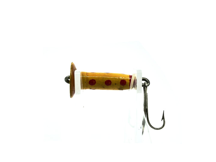 Mighty Wobbler Fly Lure, Yellow/Red Spots Color