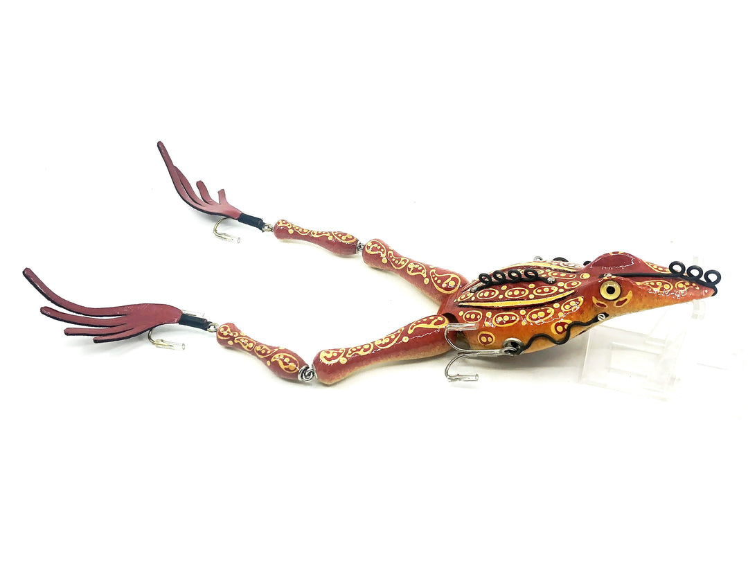 Macatawa Bait Co. Musky Red Frog 9 1/2" Lure w/Box -1980s