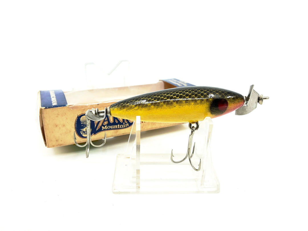 Ozark Mountain Tackle Co. Woodchopper, Yellow/Black Back Color