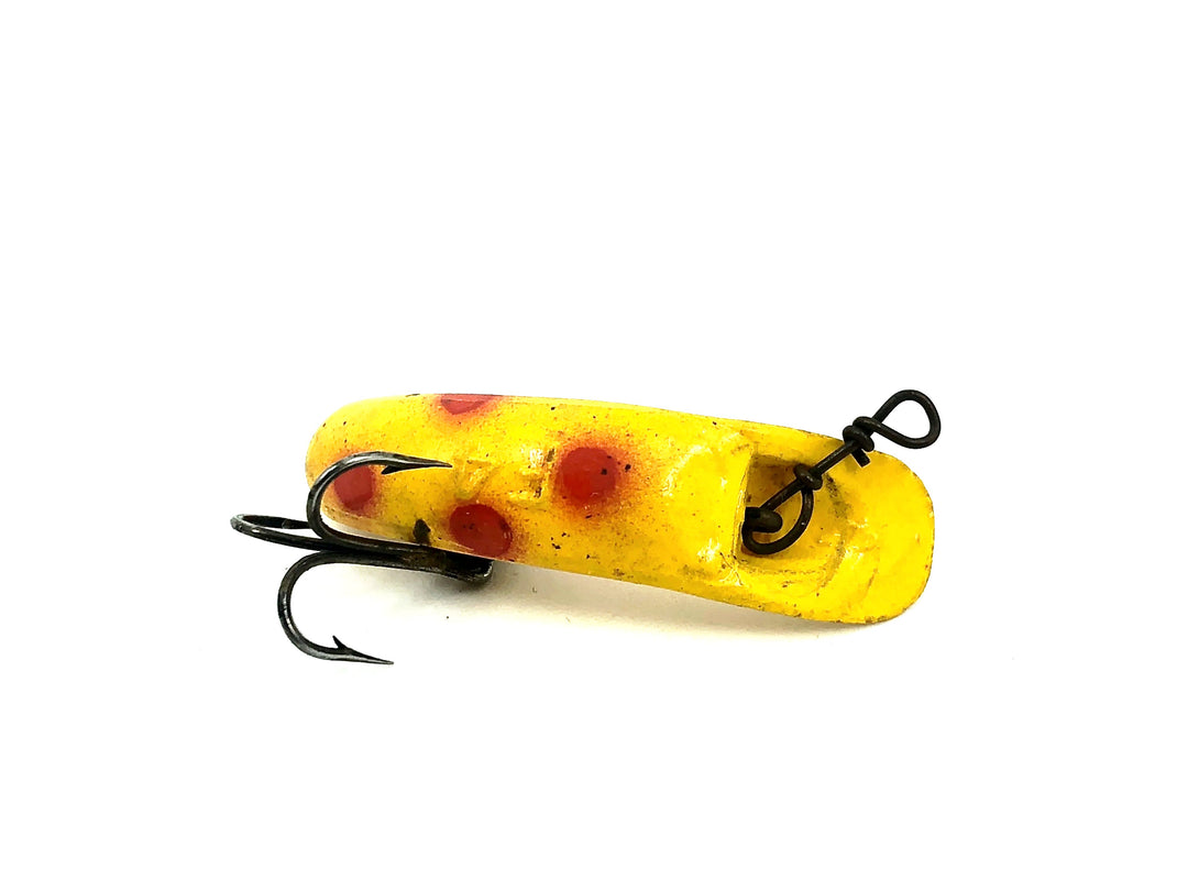 Helin Flatfish F4, YE Yellow/Spots Color - Vintage plastic version