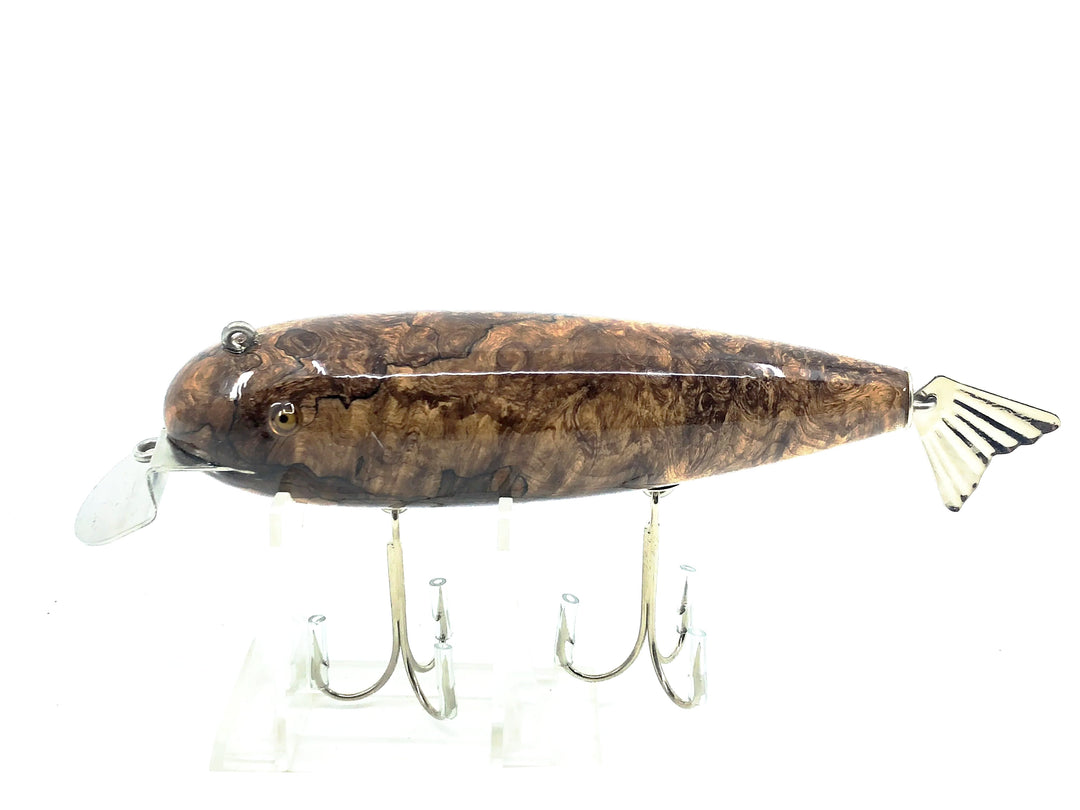Musky Dan (XXX Lures) Wiggler, Splated Maple w/COA