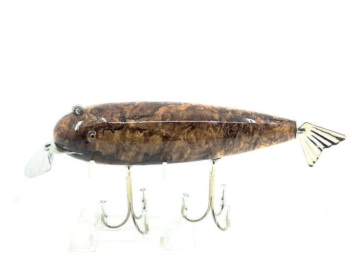 Musky Dan (XXX Lures) Wiggler, Splated Maple w/COA