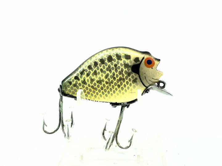 Vintage Wooden Heddon Floater Punkinseed 740, CRA Crappie Color